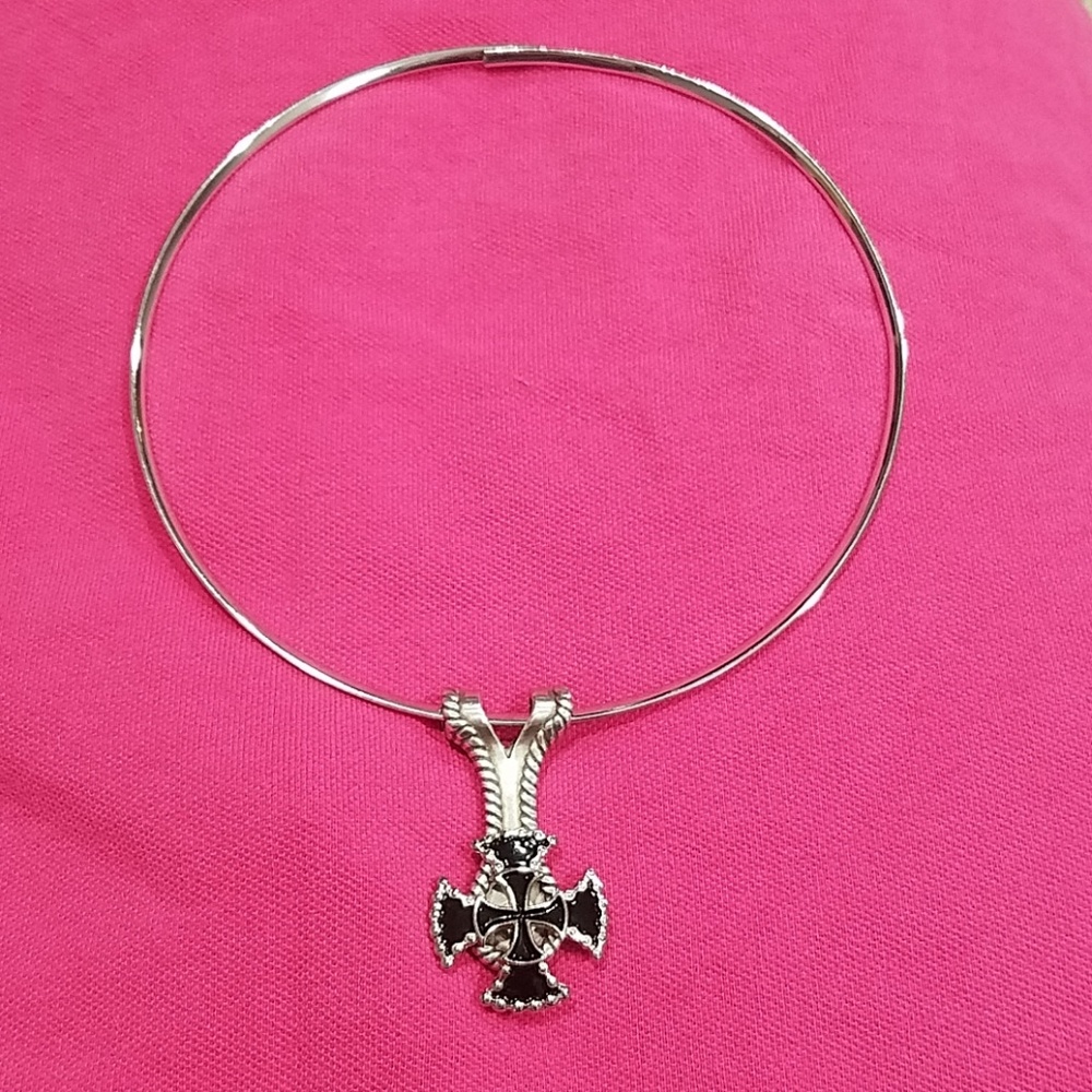 Maltese cross necklace